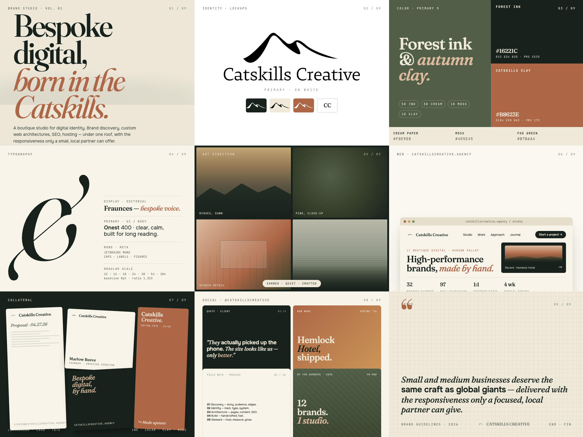 Collaborative creative studio environment in the Catskills