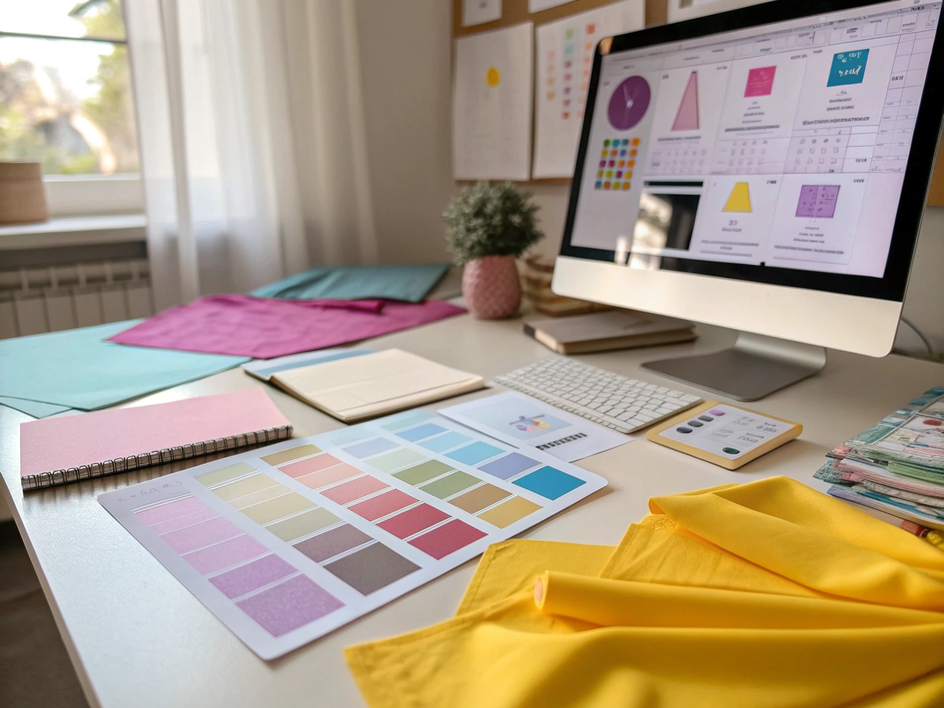 Modern brand identity presentation for a medium-sized business